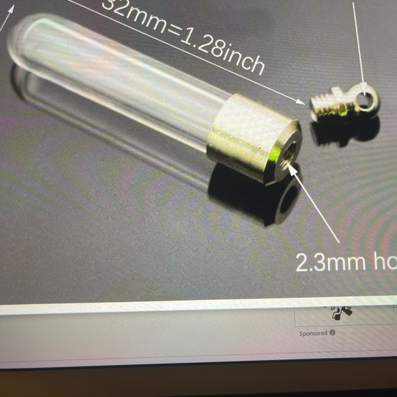 Glass Vial Screw Cap - Picture 2 of 3